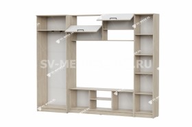 Мебель для гостиной МГС 3 Исполнение 1 Дуб Сонома / Белый в Бердске - berdsk.katalogmebeli.com | фото 3