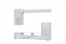 Мебель для гостиной МГС 4 (Белый/Белый глянец) в Бердске - berdsk.katalogmebeli.com | фото 7