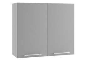 Монца ВП 800 шкаф верхний высокий (Кварц черный/корпус Серый) в Бердске - berdsk.katalogmebeli.com | фото
