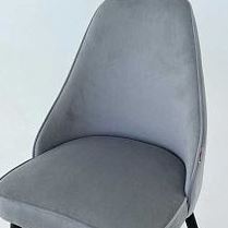 Набор стульев Милан 2 шт (серый велюр/белый) в Бердске - berdsk.katalogmebeli.com | фото 2