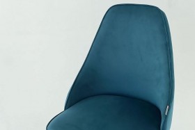 Набор стульев Милан 2 шт (зеленый велюр/черный) в Бердске - berdsk.katalogmebeli.com | фото 2