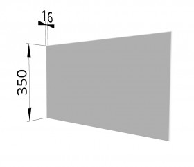 Панель торцевая (для шкафа горизонтального глубокого) ГПГ Ройс (Белый софт) в Бердске - berdsk.katalogmebeli.com | фото