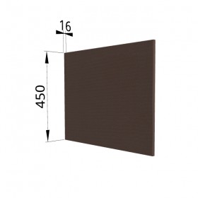 Панель торцевая (для шкафа горизонтального глубокого высокого) ГВПГ Квадро (Шоколад кожа) в Бердске - berdsk.katalogmebeli.com | фото