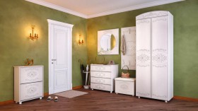 Шкаф 2-х дверный комбинированный "Каролина" (патина) в Бердске - berdsk.katalogmebeli.com | фото 8
