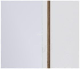 Веста СБ-2258 Шкаф 3х дверный с зеркалом Дуб Бунратти/Белый глянец в Бердске - berdsk.katalogmebeli.com | фото 2