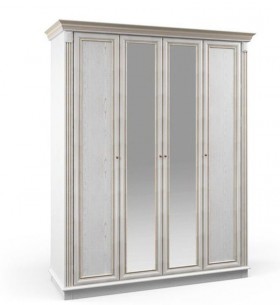 Шкаф 4-дверный СБ-2051 Версаль (Белый Ясень) в Бердске - berdsk.katalogmebeli.com | фото