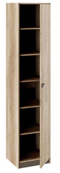 Шкаф для белья «Пилигрим» (Дуб Каньон светлый, Фон серый) в Бердске - berdsk.katalogmebeli.com | фото 2