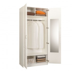 Шкаф для одежды 13.134 Ливерпуль (Белый, ясень ваниль НМ-1012-100 ПВХ) в Бердске - berdsk.katalogmebeli.com | фото 3