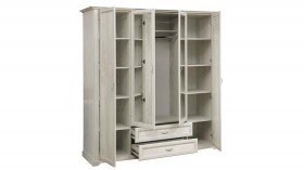 Шкаф для одежды "Сохо" (бетон пайн белый/2 ящика/зеркало) в Бердске - berdsk.katalogmebeli.com | фото 6