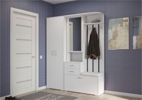 шкаф для одежды Домино 600 Белый в Бердске - berdsk.katalogmebeli.com | фото 3