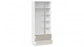 Шкаф для одежды комбинированный «Сканди» Дуб Гарден/Белый/Глиняный серый в Бердске - berdsk.katalogmebeli.com | фото 2