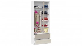 Шкаф для одежды комбинированный «Сканди» Дуб Гарден/Белый/Глиняный серый в Бердске - berdsk.katalogmebeli.com | фото 3
