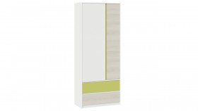 Шкаф для одежды комбинированный «Сканди» Дуб Гарден/Белый/Зеленый в Бердске - berdsk.katalogmebeli.com | фото 1