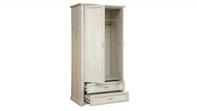 Шкаф для одежды "Сохо" (бетон пайн белый/2 ящика/зеркало) в Бердске - berdsk.katalogmebeli.com | фото 3