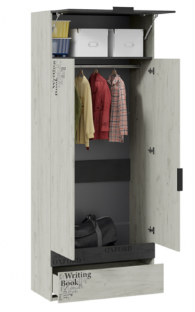 Шкаф комбинированный для одежды «Оксфорд-2» в Бердске - berdsk.katalogmebeli.com | фото 2