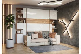 Шкаф-кровать с диваном Дина в Бердске - berdsk.katalogmebeli.com | фото