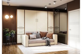 Шкаф-кровать с диваном Злата в Бердске - berdsk.katalogmebeli.com | фото