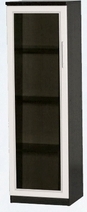 Шкаф нижний со стеклодверью ДЛЯ ГОСТИНОЙ ШНС-450 Венге/Дуб выбеленный в Бердске - berdsk.katalogmebeli.com | фото