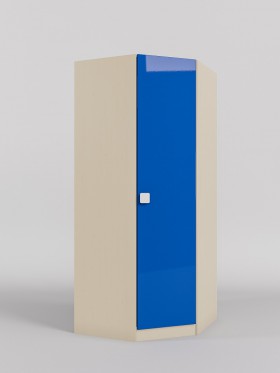 Шкаф угловой (угловая секция) Скай люкс (Синий/корпус Клен) в Бердске - berdsk.katalogmebeli.com | фото