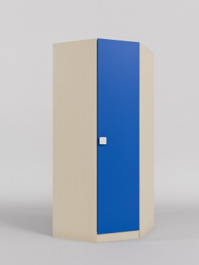 Шкаф угловой (угловая секция) Скай (Синий/корпус Клен) в Бердске - berdsk.katalogmebeli.com | фото