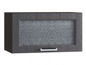 Шкаф верхний горизонтальный со стеклом 600, ШВГС 600 (Клен серый/корпус венге) в Бердске - berdsk.katalogmebeli.com | фото