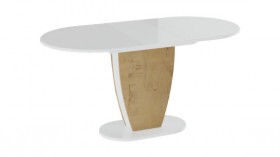 Стол обеденный «Монреаль» Тип 1 (Белый глянец/Бунратти) в Бердске - berdsk.katalogmebeli.com | фото 2