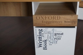 Стол с ящиками «Оксфорд» (Ривьера/Белый с рисунком) в Бердске - berdsk.katalogmebeli.com | фото 9