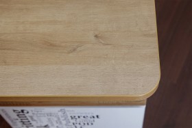 Угловой письменный стол с ящиками «Ривьера» Дуб Бонифацио/Белый в Бердске - berdsk.katalogmebeli.com | фото 5