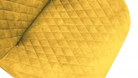 Стул «Оливер» К1С Черный муар/Микровелюр Wellmart Yellow в Бердске - berdsk.katalogmebeli.com | фото 3