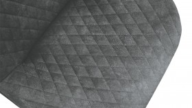 Стул «Оливер» К3 Черный/Микровелюр Wellmart Graphite в Бердске - berdsk.katalogmebeli.com | фото 3
