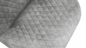 Стул «Оливер» К3 Черный/Микровелюр Wellmart Silver в Бердске - berdsk.katalogmebeli.com | фото 3