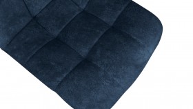 Стул «Райс» К3 Черный муар/Микровелюр Wellmart Blue в Бердске - berdsk.katalogmebeli.com | фото 3