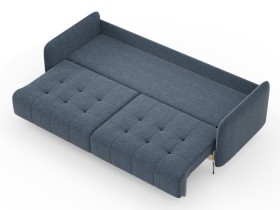 Валериан диван трёхместный прямой Синий, ткань RICO FLEX 101 в Бердске - berdsk.katalogmebeli.com | фото 3