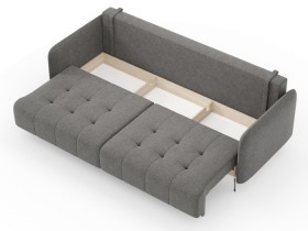 Валериан диван трёхместный прямой Стальной, ткань RICO FLEX 9292 в Бердске - berdsk.katalogmebeli.com | фото 2