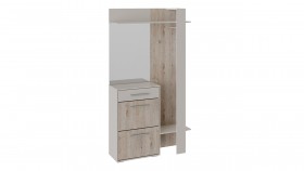 Шкаф для одежды «Нуар» тип 1 Фон серый/Дуб сонома в Бердске - berdsk.katalogmebeli.com | фото 2