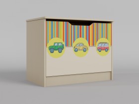 Ящик для игрушек Клаксон (Бежевый/корпус Клен) в Бердске - berdsk.katalogmebeli.com | фото