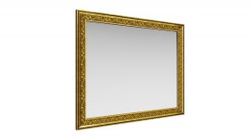 Зеркало навесное "Айрум"/(дуб кальяри / профиль: золото с орнаментом) в Бердске - berdsk.katalogmebeli.com | фото 1